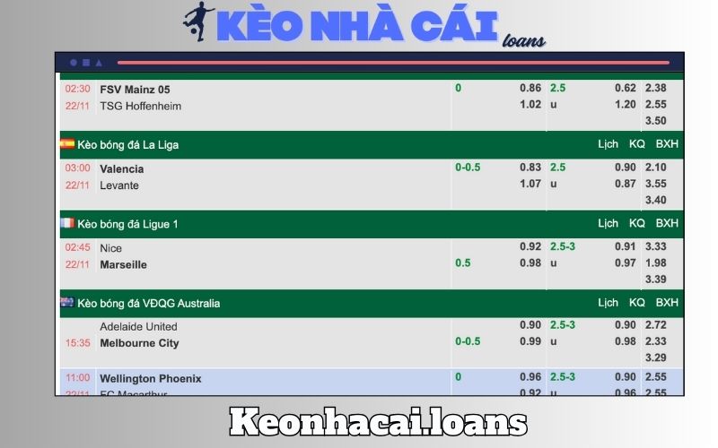 Kèo nhà cái Keonhacai.loans 1 Giới thiệu tổng quan về kèo nhà cái Keonhacai.loans