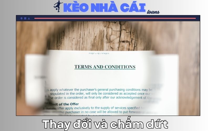 Thay đổi và chấm dứt dịch vụ